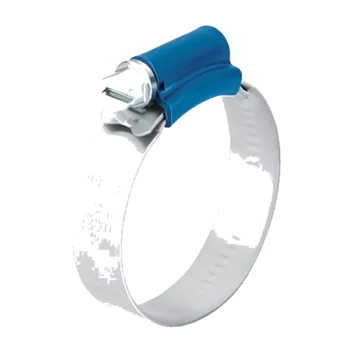 Steel hose clamp for insulation blowing hose